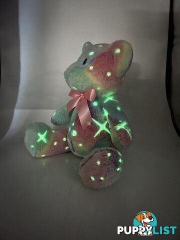 Cotton Candy - Plush Bear Teddy Blue Multi Glow In The Dark- Ccbbr05 - 9353468017884