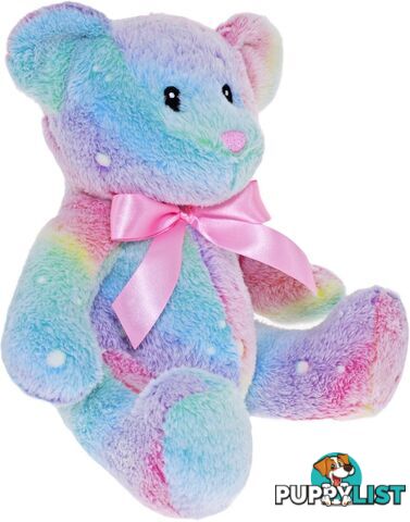 Cotton Candy - Plush Bear Teddy Blue Multi Glow In The Dark- Ccbbr05 - 9353468017884