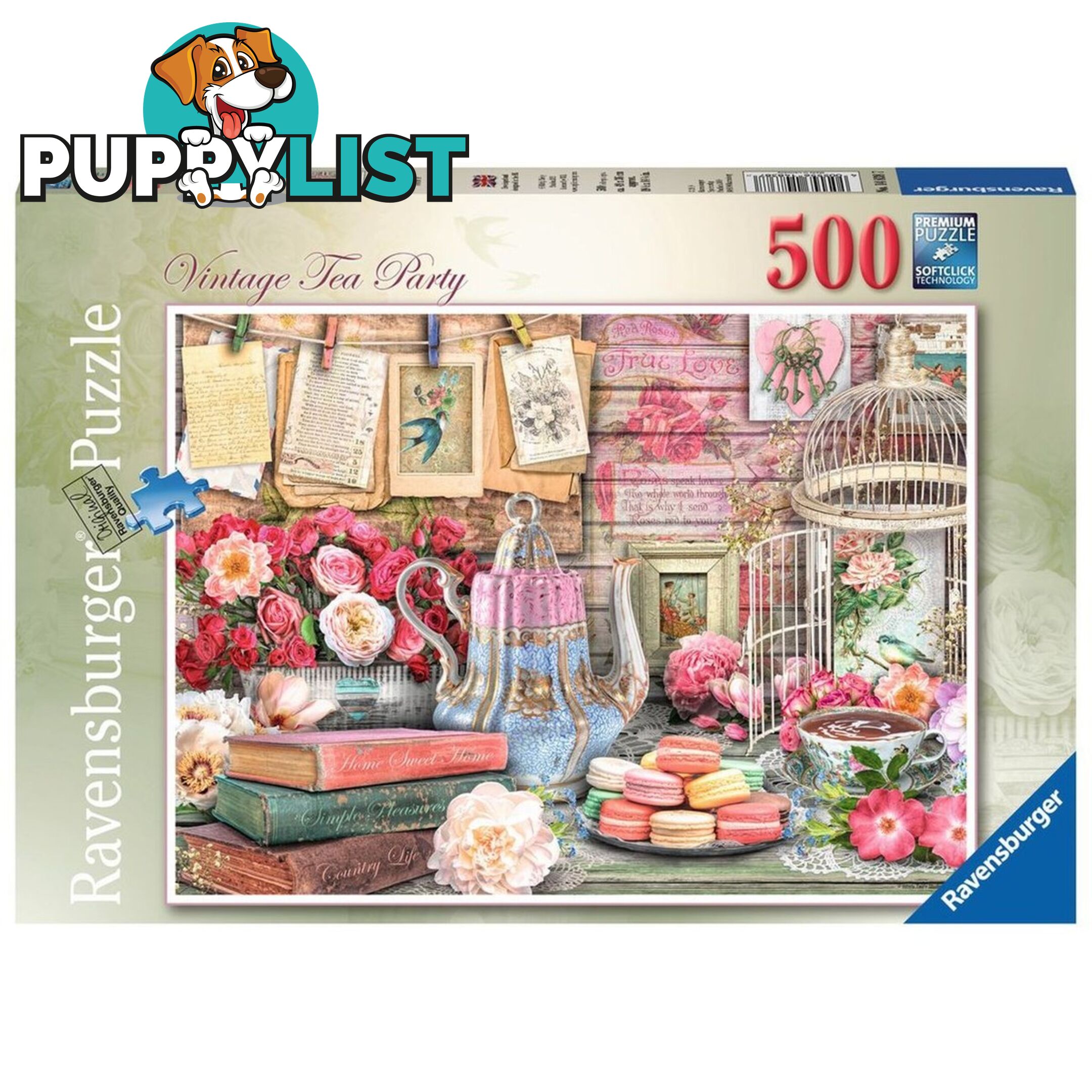 Ravensburger - Vintage Tea Party 500 Piece Jigsaw Puzzle Rb14838 - 4005556148387