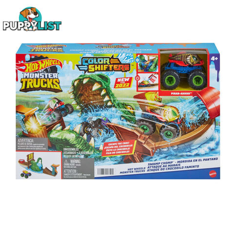 Hot Wheels® -  Monster Trucks Swamp Chomp  Playset - Mahgv14 - 194735058105