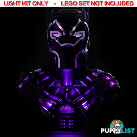 LIGHT KIT for LEGO Marvel Black Panther Bust 76215 - Light My Bricks - 754523893600