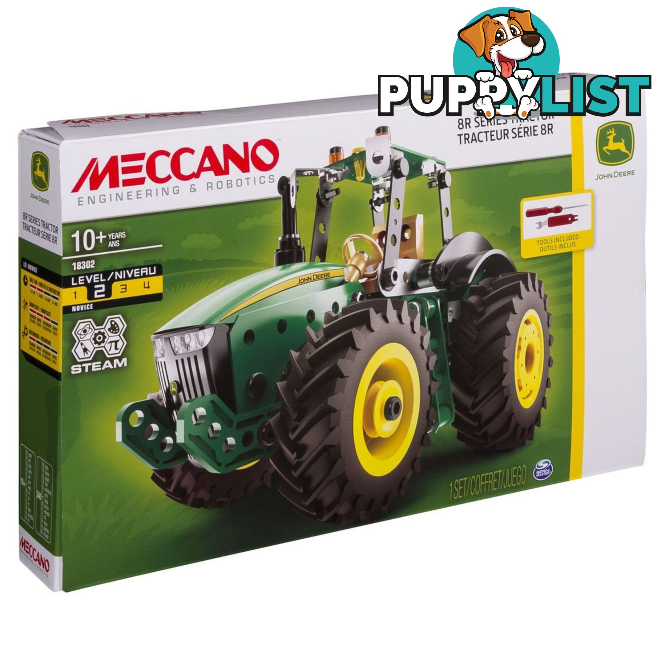 Meccano - John Deere 8r Tractor Si6044492 - 795861632629