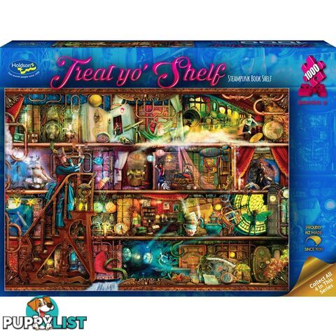 Holdson - Steampunk Book Shelf - Treat Yo' Shelf S2 Jigsaw Puzzle 1000 Pieces - Jdhol774876 - 9414131774876