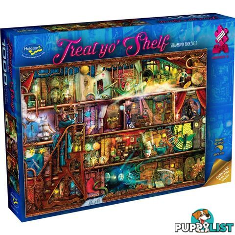 Holdson - Steampunk Book Shelf - Treat Yo' Shelf S2 Jigsaw Puzzle 1000 Pieces - Jdhol774876 - 9414131774876