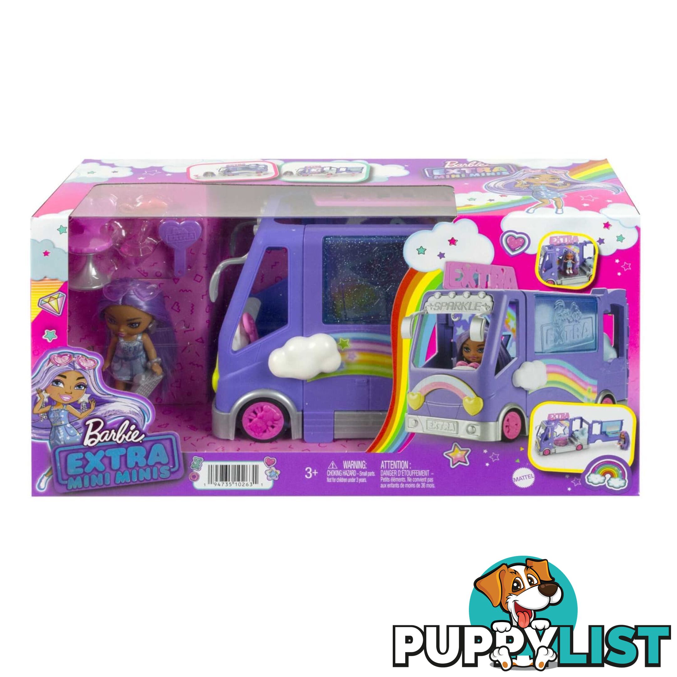 Barbie Extra Mini Minis Tour Bus Playset With Doll Expandable Vehicle Clothes And Accessories - Mahkf84 - 194735102631