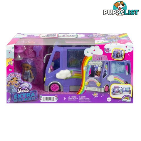 Barbie Extra Mini Minis Tour Bus Playset With Doll Expandable Vehicle Clothes And Accessories - Mahkf84 - 194735102631