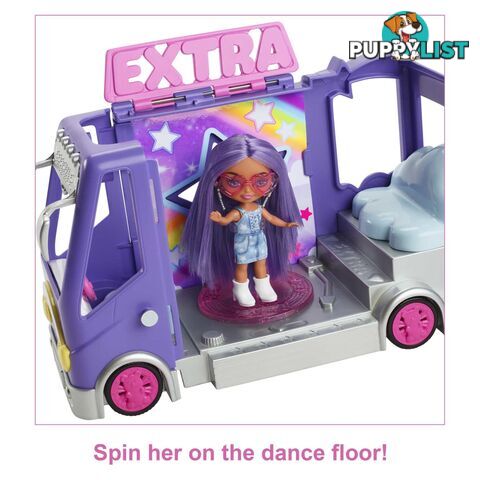 Barbie Extra Mini Minis Tour Bus Playset With Doll Expandable Vehicle Clothes And Accessories - Mahkf84 - 194735102631