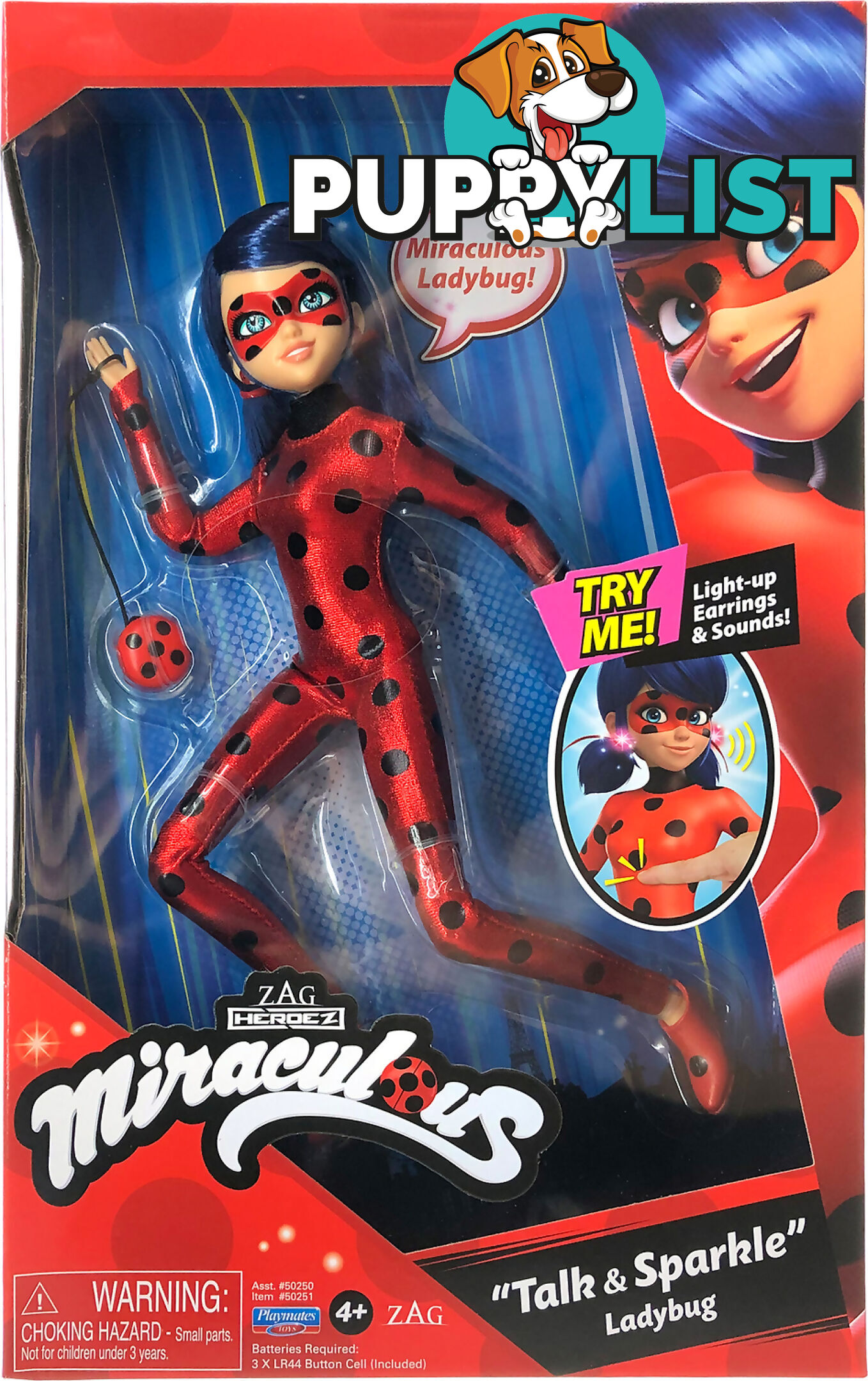 Miraculous Ladybug - ''talk & Sparkle Ladybug'' - Hs50250 - 043377502517