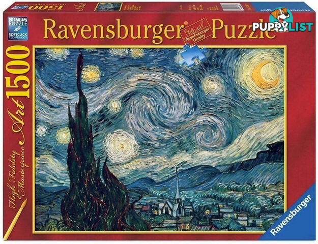 Ravensburger - Van Gogh Starry Night Jigsaw Puzzle 1500pc - Mdrb162079 - 4005556162079