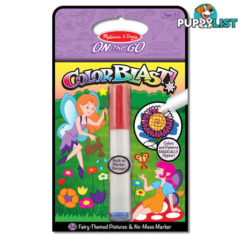 Melissa & Doug - On The Go Colorblast No-mess Colouring Pad - Fairies Mdmnd5355 - 0000772053556