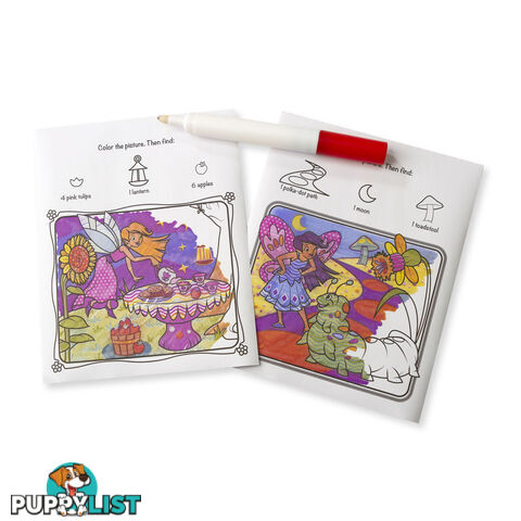 Melissa & Doug - On The Go Colorblast No-mess Colouring Pad - Fairies Mdmnd5355 - 0000772053556