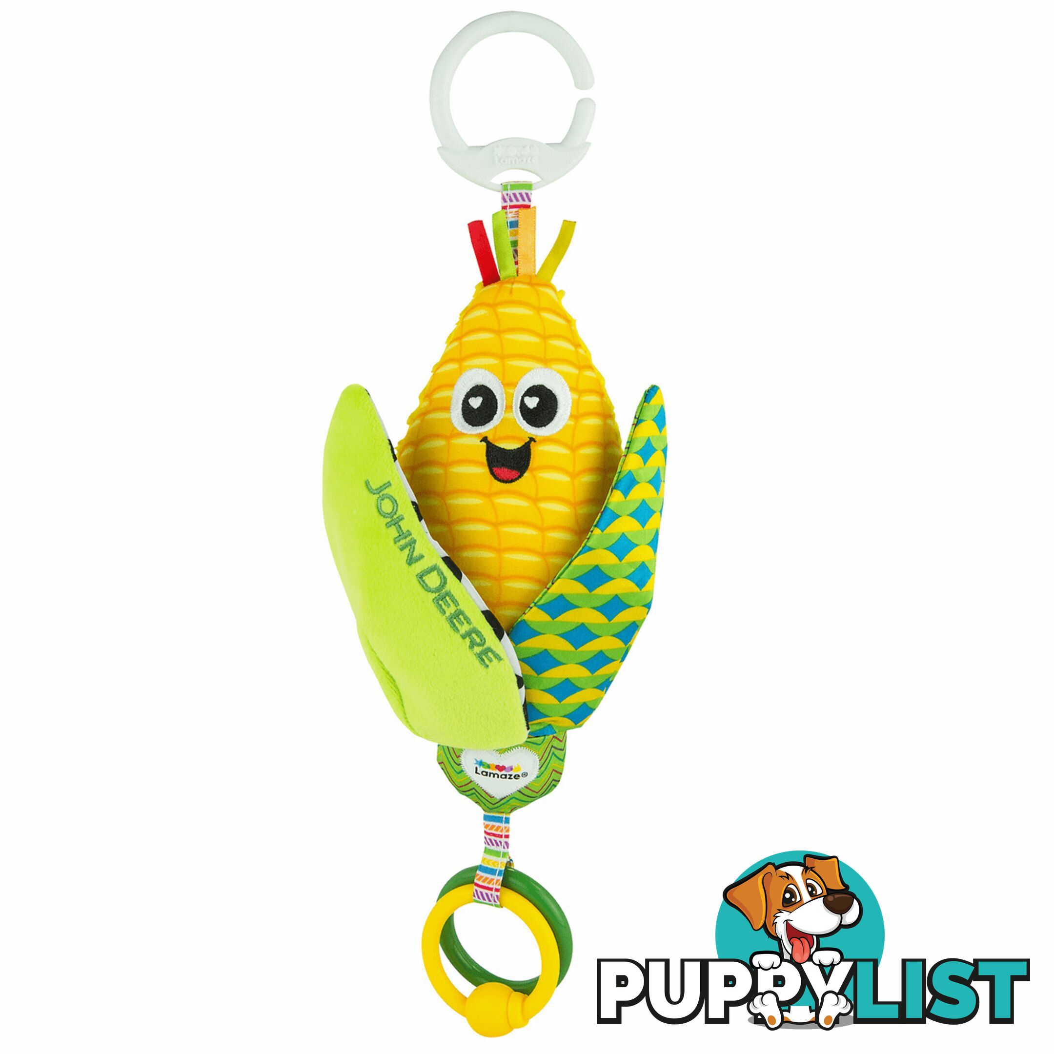 John Deere - Tomy Lamaze Clip & Go - Corn E. Cobbâ„¢ Baby Toy Tomy - Lcl27410 - 796714274102