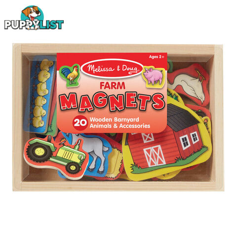 Melissa & Doug - Wooden Farm Magnets - Mdmnd9279 - 000772092791