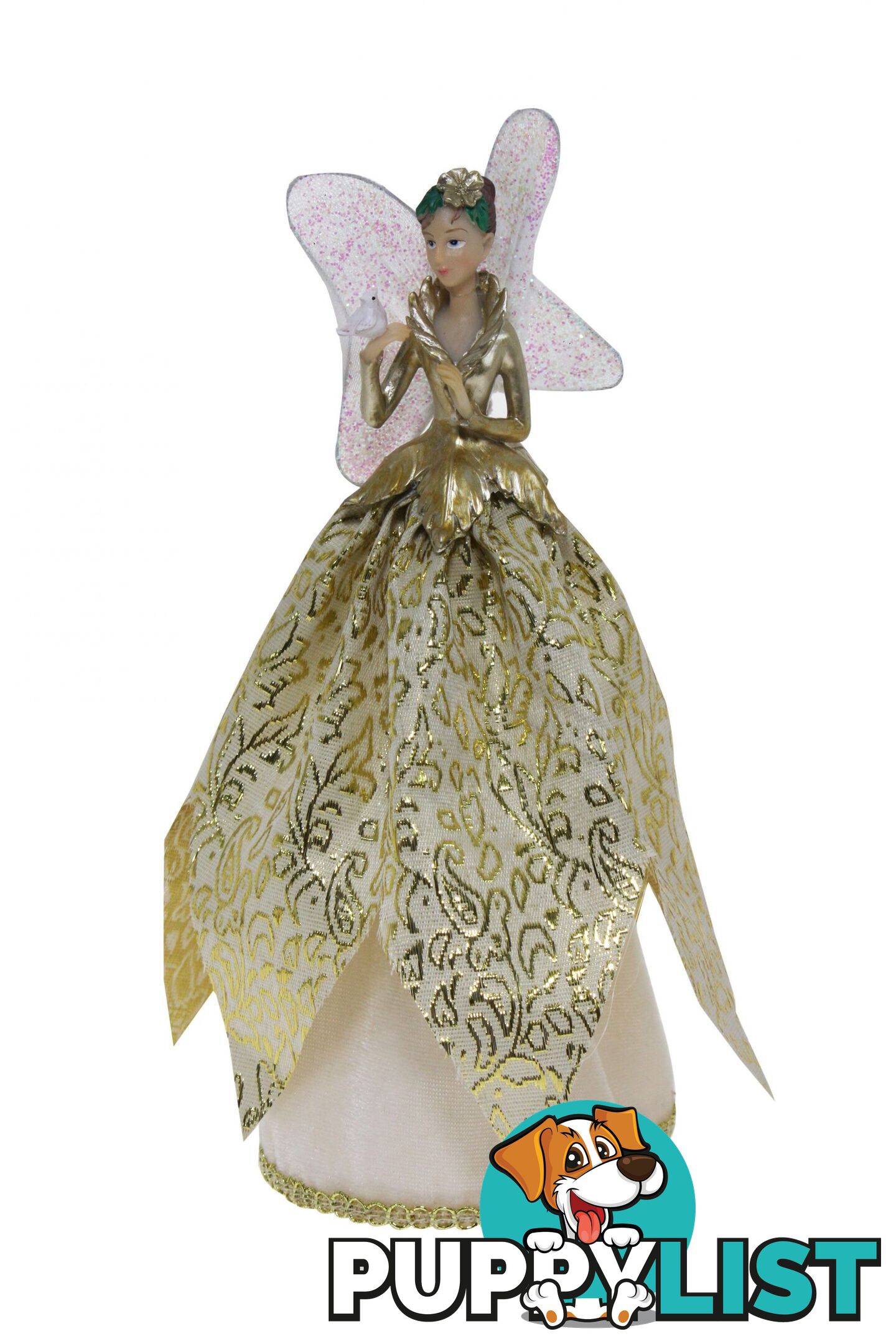 Cotton Candy - Xmas 28cm Tree Topper Angel Ivory - Xeg101 - 9353468017082