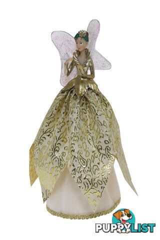 Cotton Candy - Xmas 28cm Tree Topper Angel Ivory - Xeg101 - 9353468017082