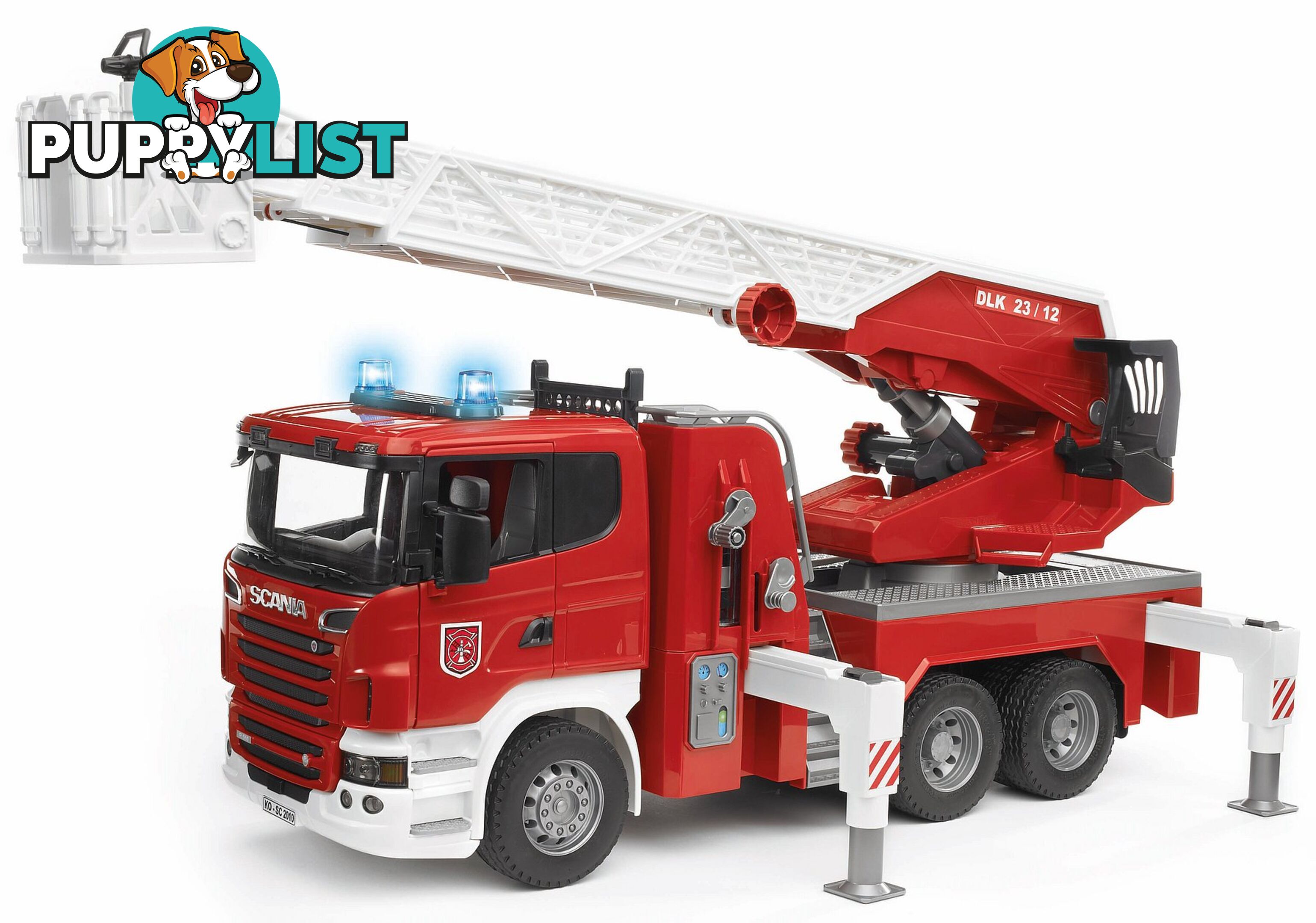 Bruder 1/16 Scania R-series Fire Engine With Slewing Ladder And Water Pump Zi24003590 - 4001702035907