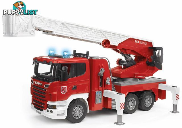 Bruder 1/16 Scania R-series Fire Engine With Slewing Ladder And Water Pump Zi24003590 - 4001702035907