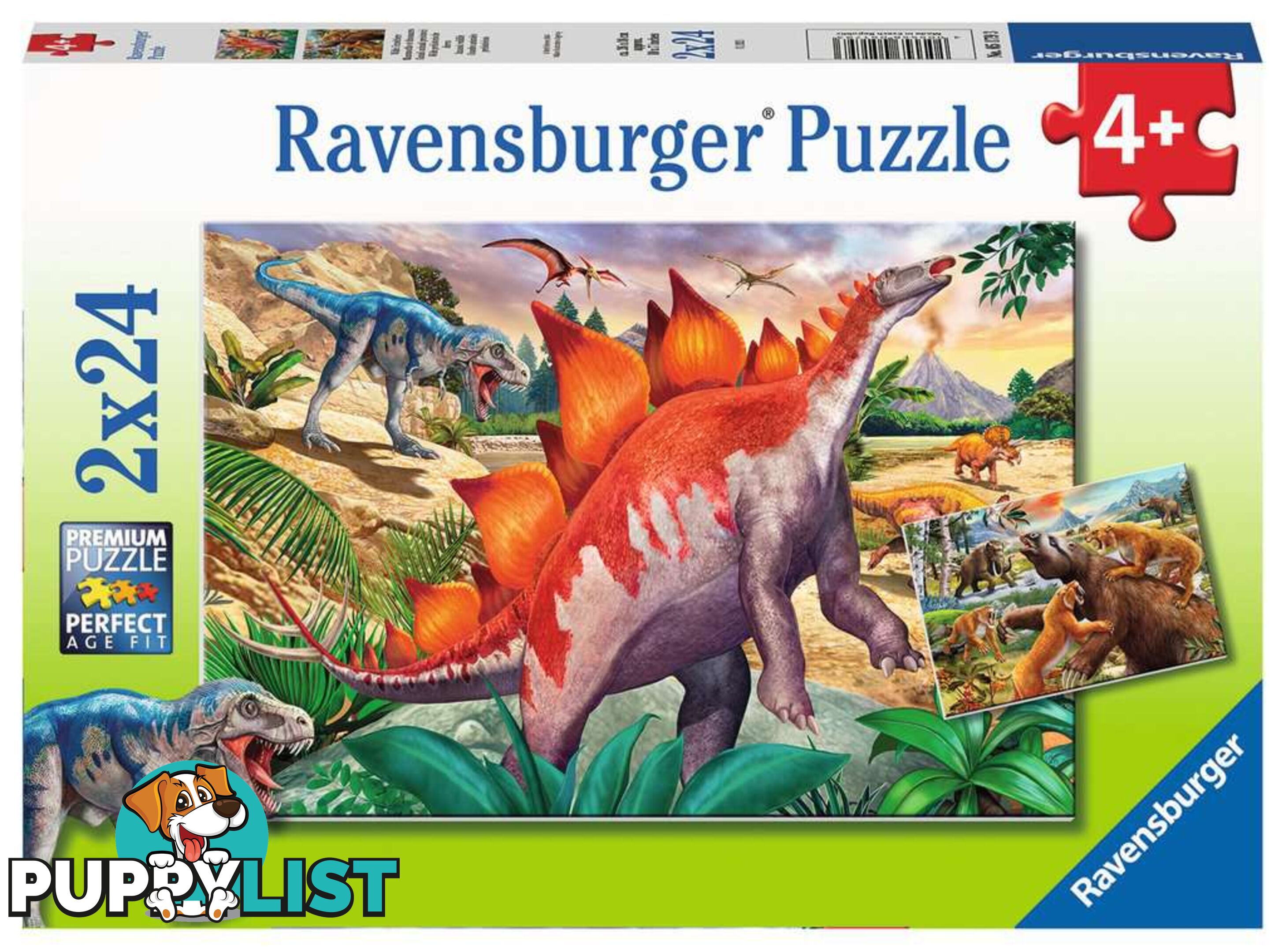 Ravensburger - Jurassic Wildlife Jigsaw Puzzle 2x24 Pieces Rb05179 - 4005556051793