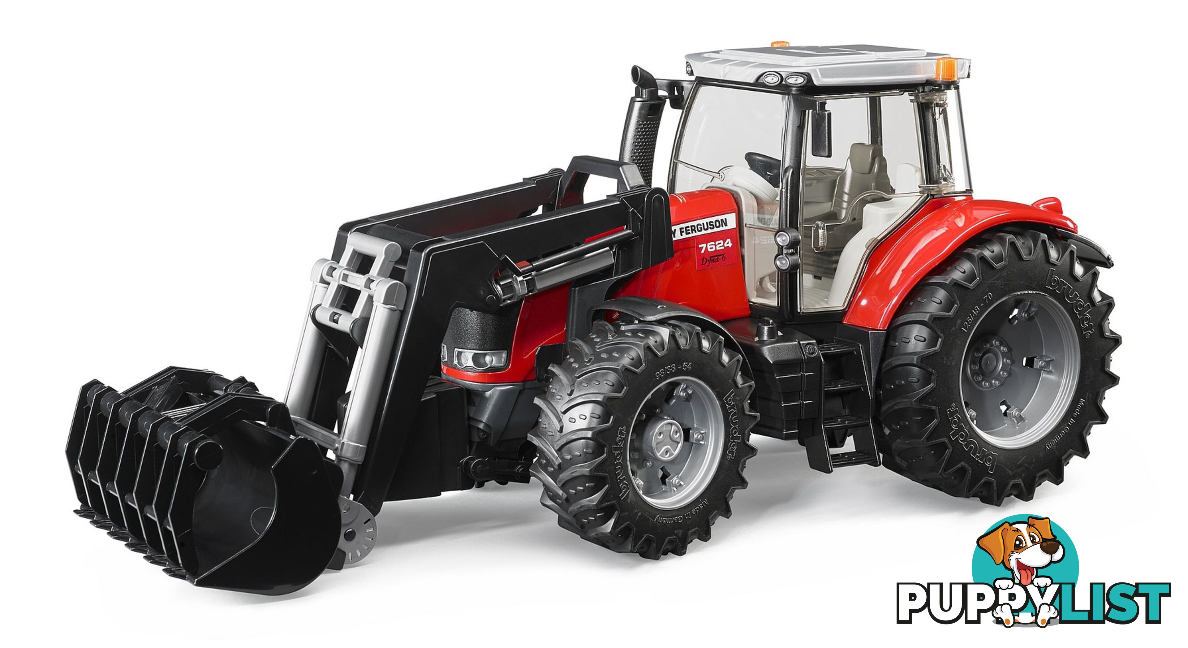 Bruder Massey Ferguson 7624 With Front loader - Bruder Agriculture 03047 - 4251172714622