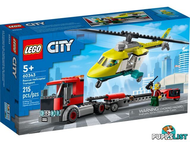 LEGO 60343 Rescue Helicopter Transport - City - 5702017161150