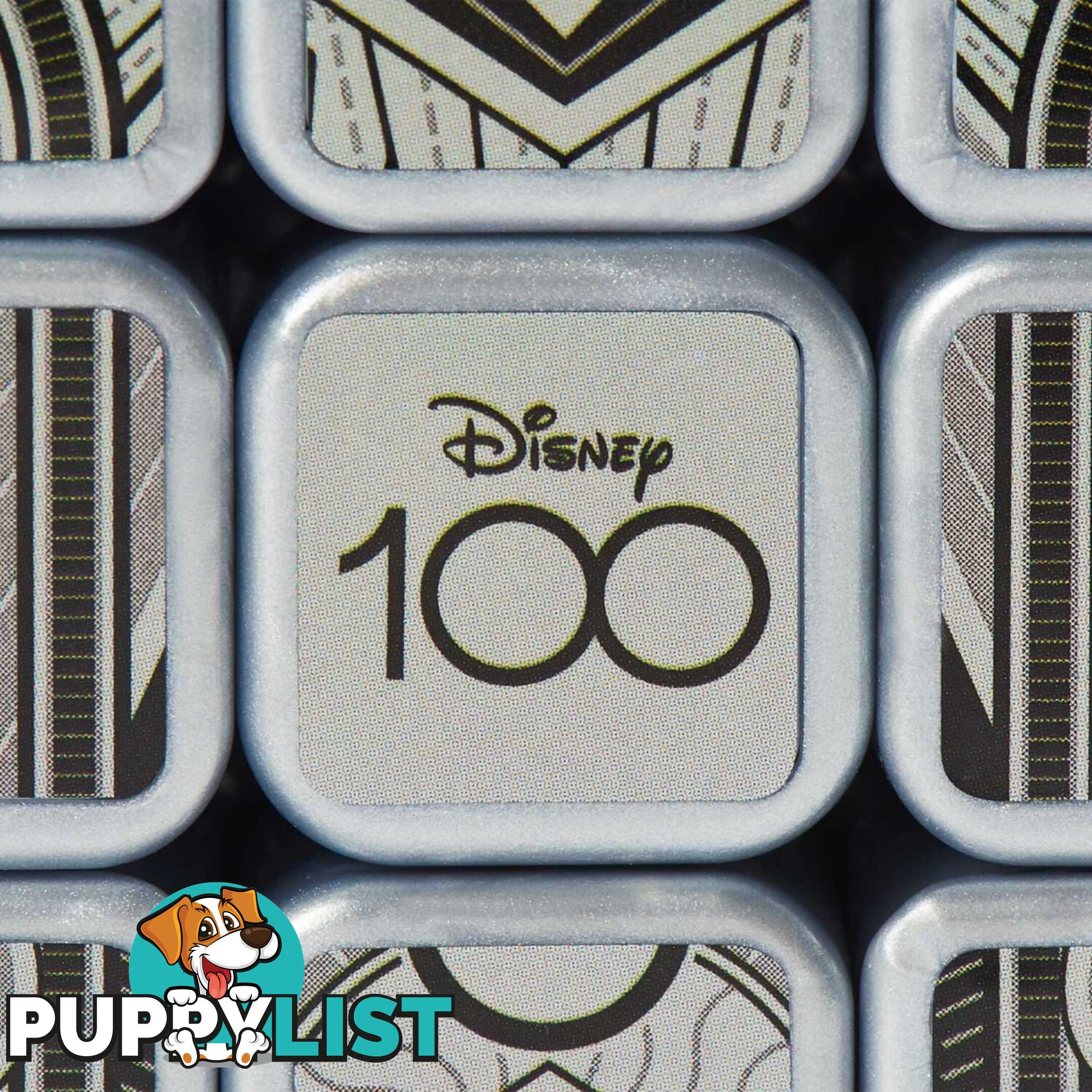 Rubiks - Disney 100th Anniversary Metallic Platinum 3x3 Cube - Si6068390 - 778988501818