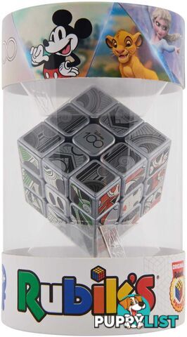 Rubiks - Disney 100th Anniversary Metallic Platinum 3x3 Cube - Si6068390 - 778988501818