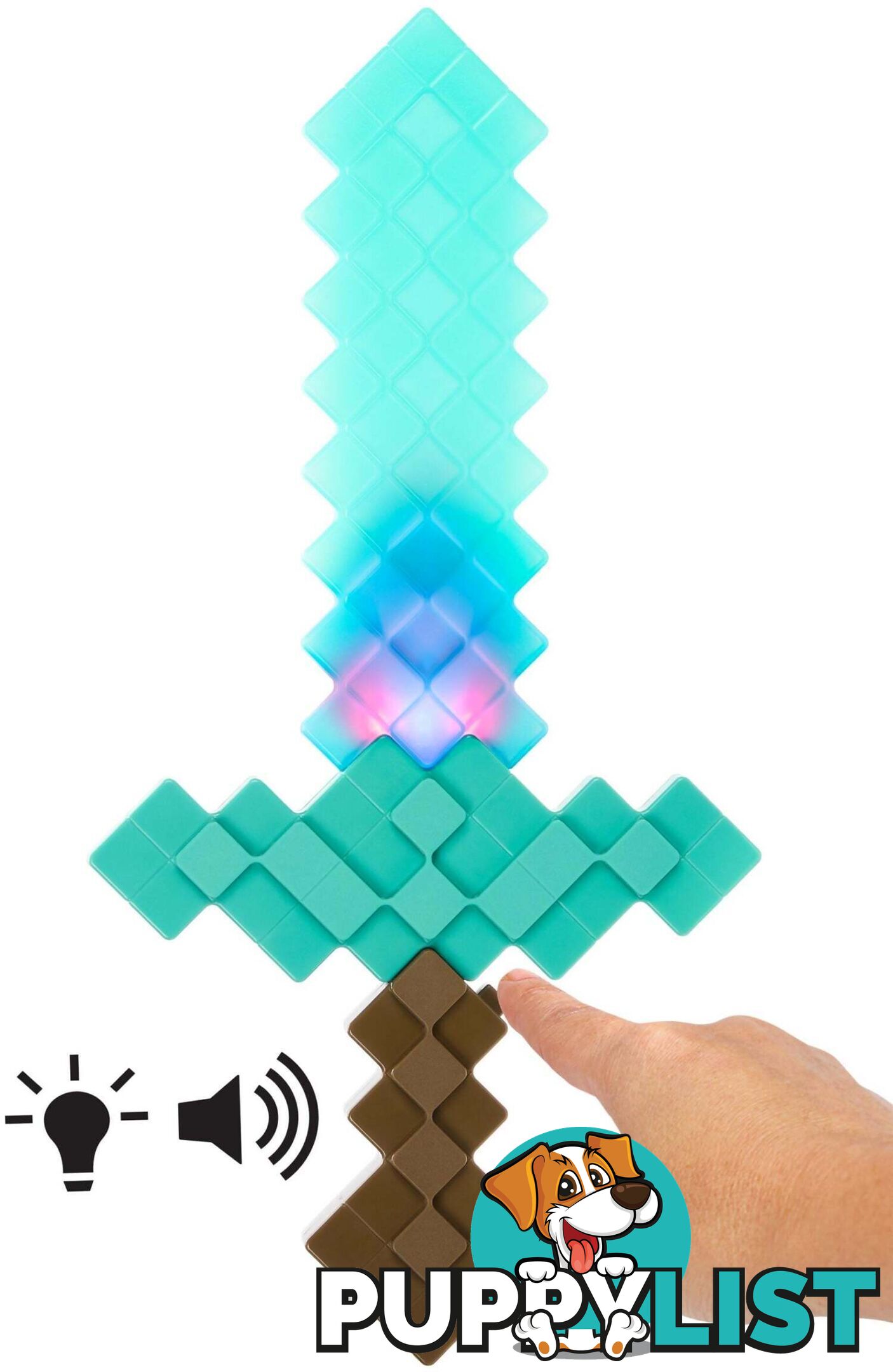 Minecraft -toys Enchanted Diamond Sword For Role-play Lights & Sounds Gift For Kids - Mahnm78 - 194735145393