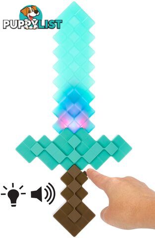 Minecraft -toys Enchanted Diamond Sword For Role-play Lights & Sounds Gift For Kids - Mahnm78 - 194735145393