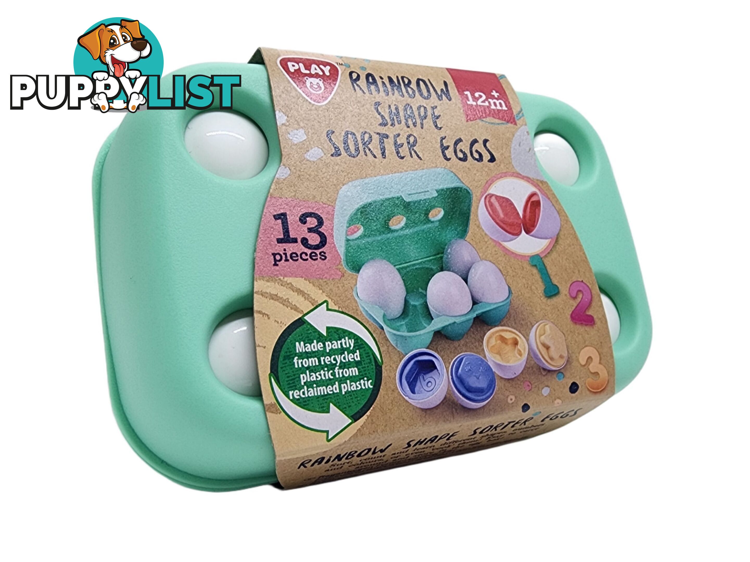 Playgo Toys Ent. Ltd - Rainbow Shape Sorter Eggs - Art16790 - 4892401048004