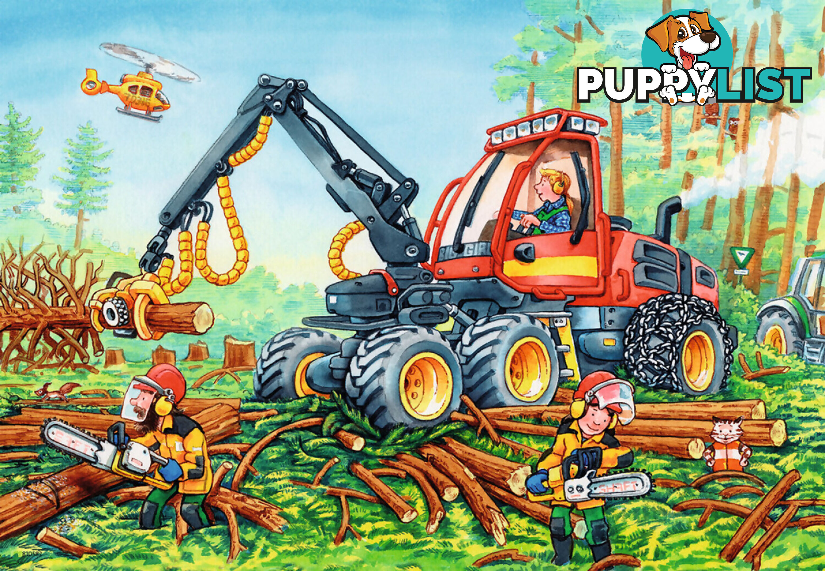 Ravensburger - Diggers At Work Jigsaw Puzzle 2 X 24pc - Mdrb078028 - 4005556078028