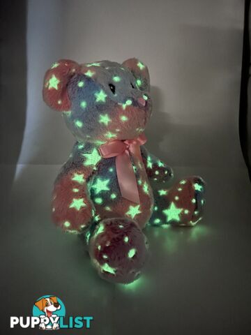 Cotton Candy - Plush Bear Beatrice Pink Multi Glow In The Dark - Ccbbr06 - 9353468017891