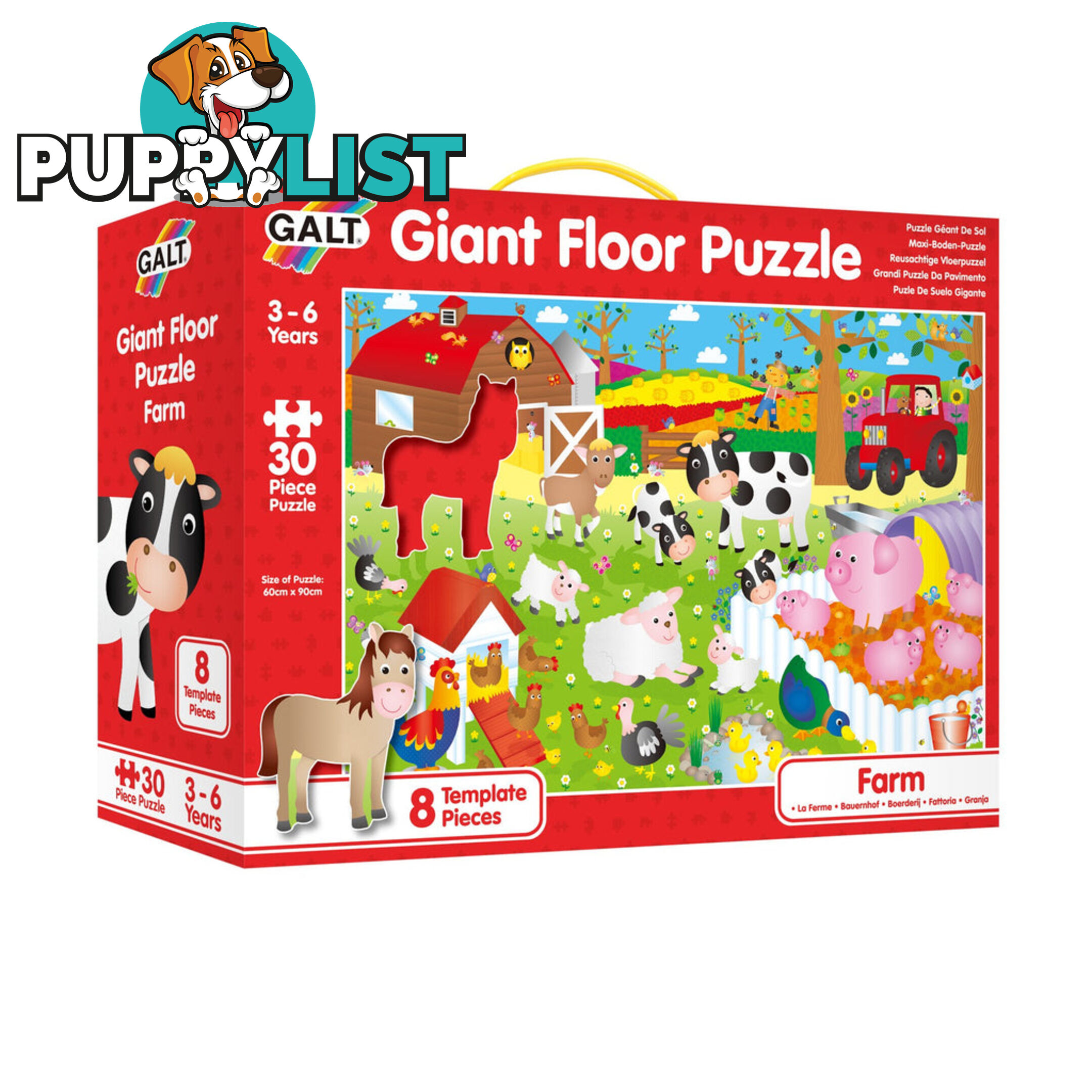 Galt - Giant Floor Puzzle - Farm Mdgn0857 - 5011979108579