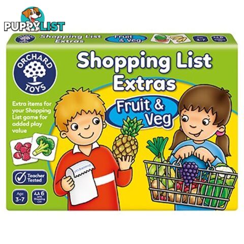 Orchard Toys - Shopping List Extras - Fruit & Veg - Mdoc090 - 5011863101150