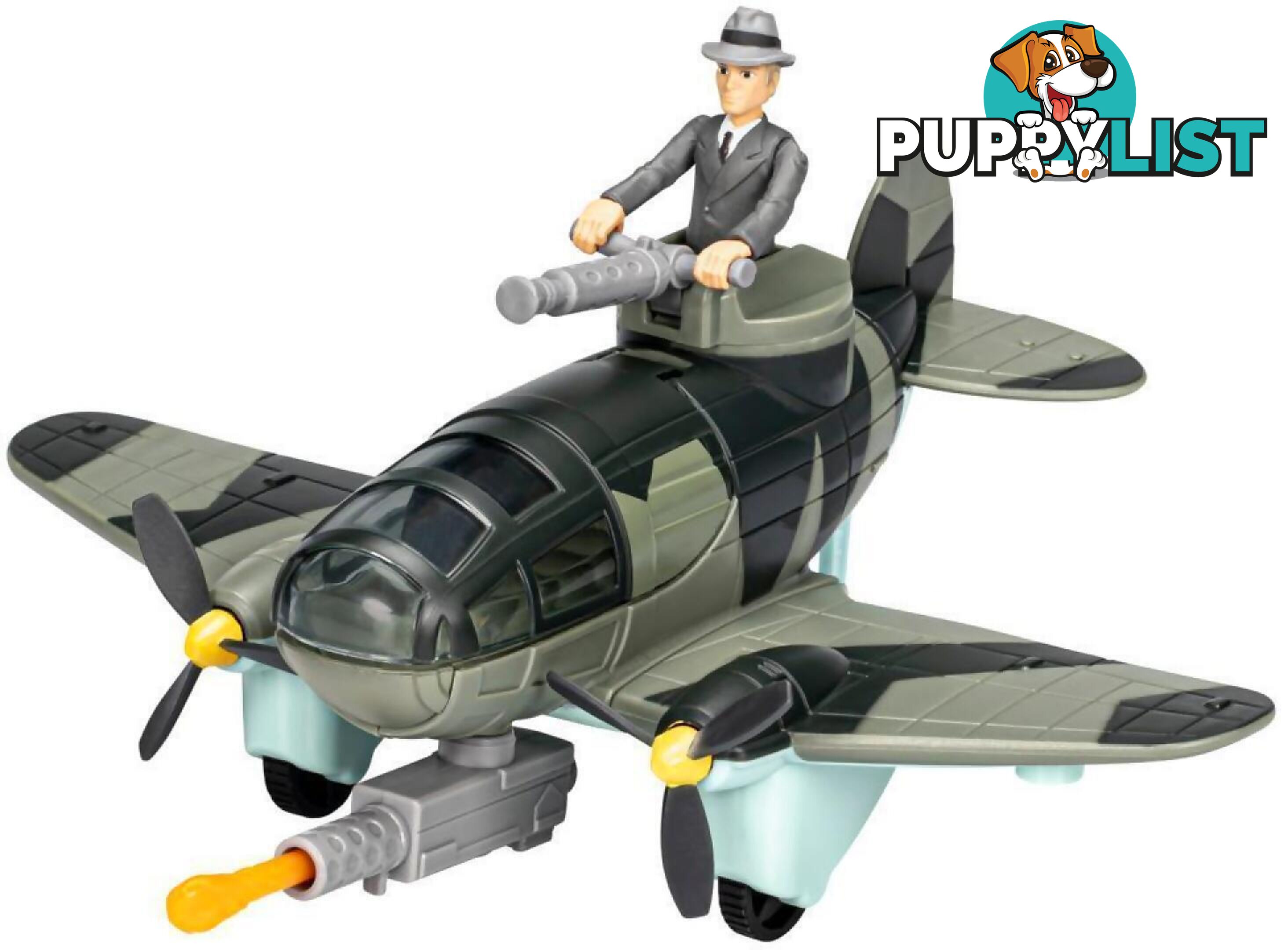 Indiana Jones - Worlds Of Adventure Doctor JÃ¼rgen Voller With Plane Figure & Vehicle 2.5inch - Hasbro - Hbf60595x00 - 0501099416737