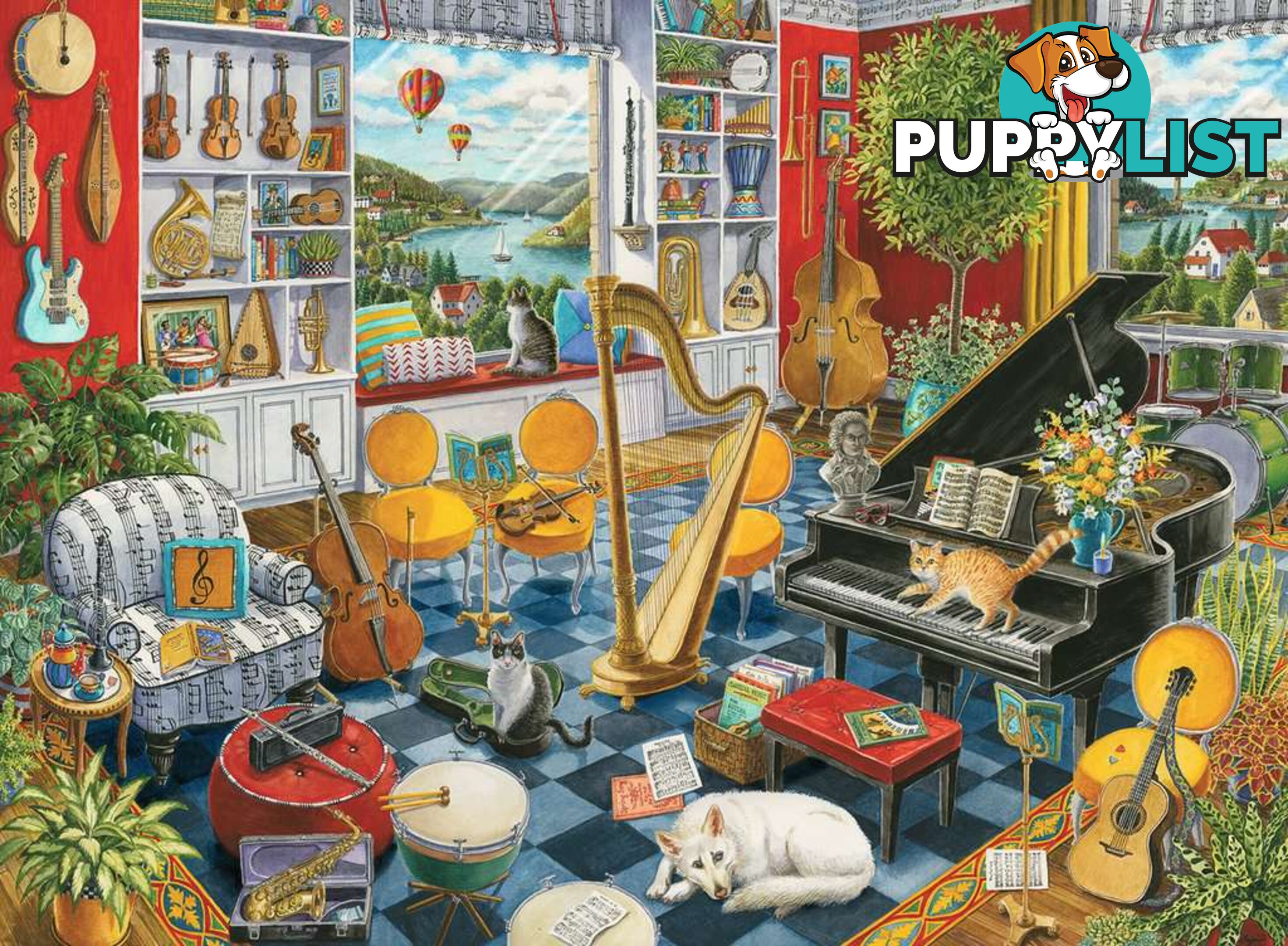 Ravensburger - The Music Room Jigsaw Puzzle 500pc Rb16836 - 4005556168361