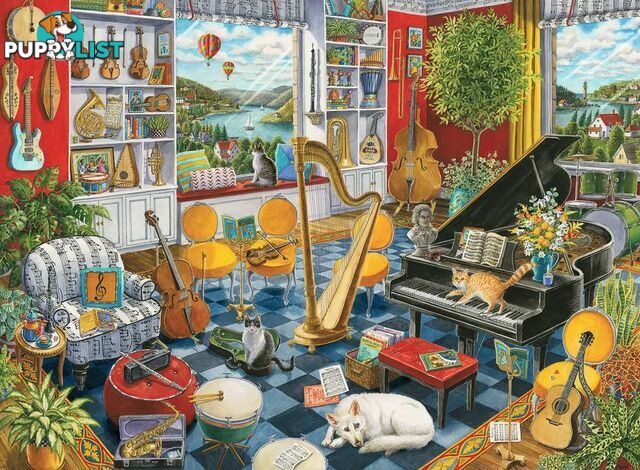 Ravensburger - The Music Room Jigsaw Puzzle 500pc Rb16836 - 4005556168361