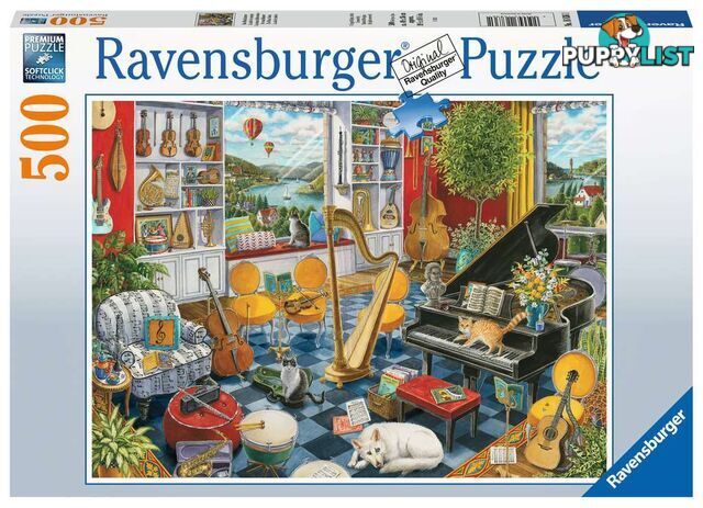 Ravensburger - The Music Room Jigsaw Puzzle 500pc Rb16836 - 4005556168361