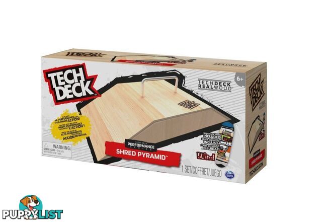 Tech Deck - Wooden Shred Pyramid Ramp - Si6063827 - 778988418208