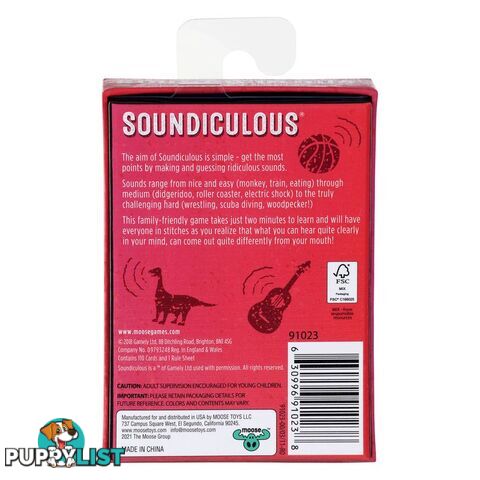 Soundiculous Card Game - Mj91023 - 630996910238