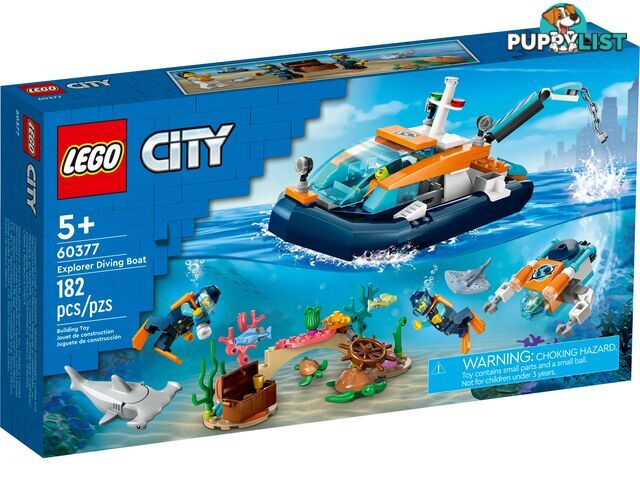 LEGO 60377 Explorer Diving Boat - City - 5702017416373