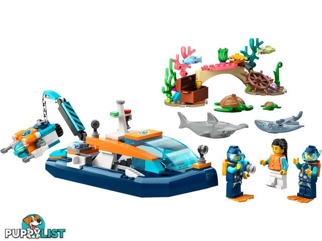 LEGO 60377 Explorer Diving Boat - City - 5702017416373