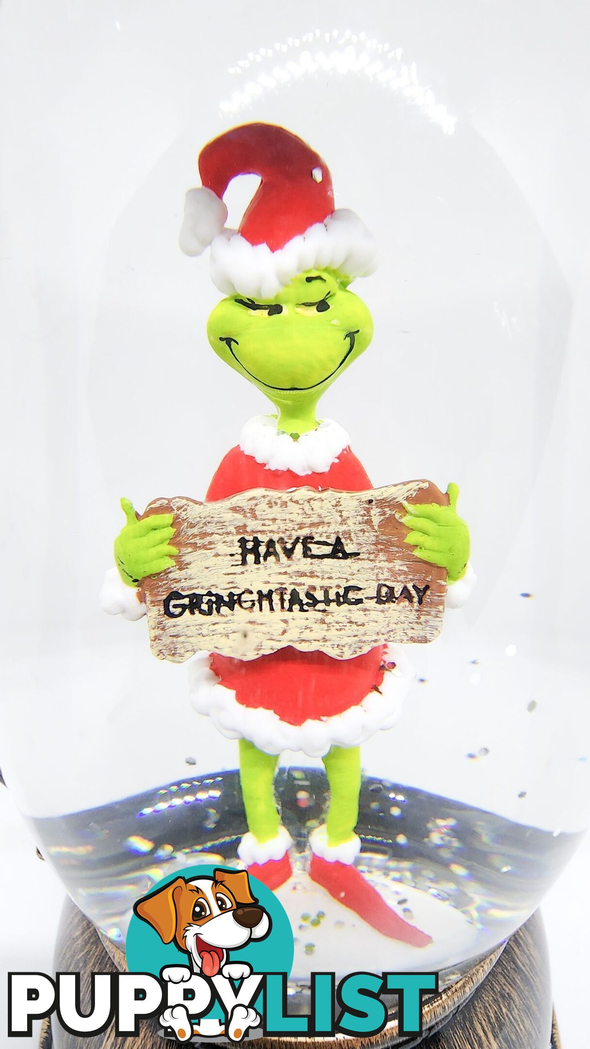 Cotton Candy - Xmas Dr. Seuss Grinch â€˜ Have A Grinchtastic Day â€™ Brass Lantern - Cczxgr53up - 9353468016849