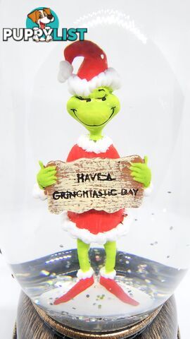 Cotton Candy - Xmas Dr. Seuss Grinch â€˜ Have A Grinchtastic Day â€™ Brass Lantern - Cczxgr53up - 9353468016849