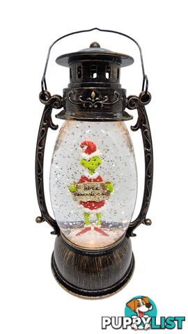 Cotton Candy - Xmas Dr. Seuss Grinch â€˜ Have A Grinchtastic Day â€™ Brass Lantern - Cczxgr53up - 9353468016849