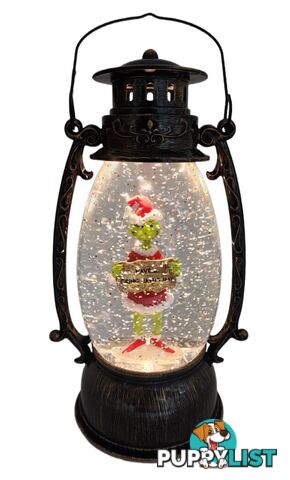 Cotton Candy - Xmas Dr. Seuss Grinch â€˜ Have A Grinchtastic Day â€™ Brass Lantern - Cczxgr53up - 9353468016849