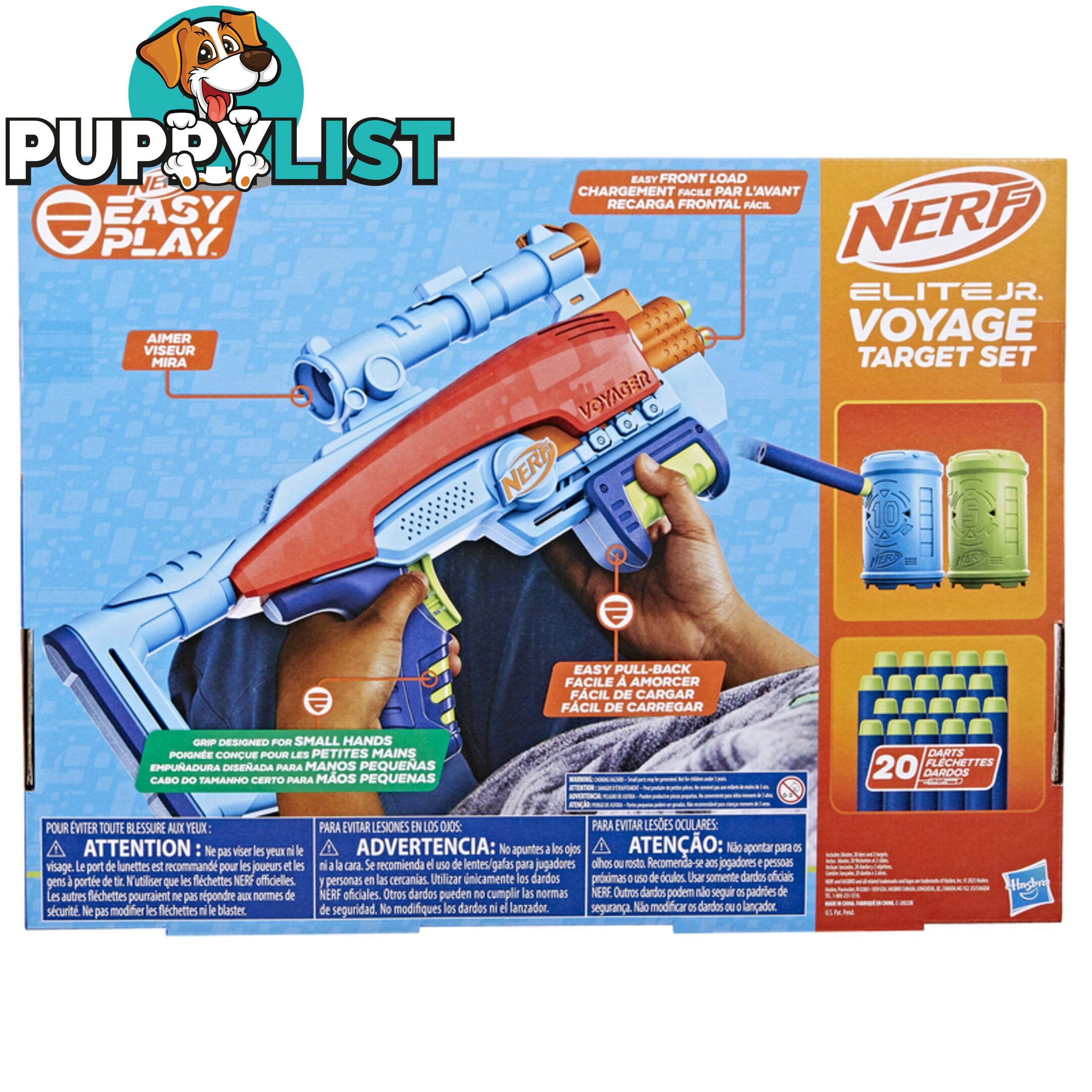 Nerf Elite Jr. Voyage Target Set - Hbf6361as00 - 195166218199