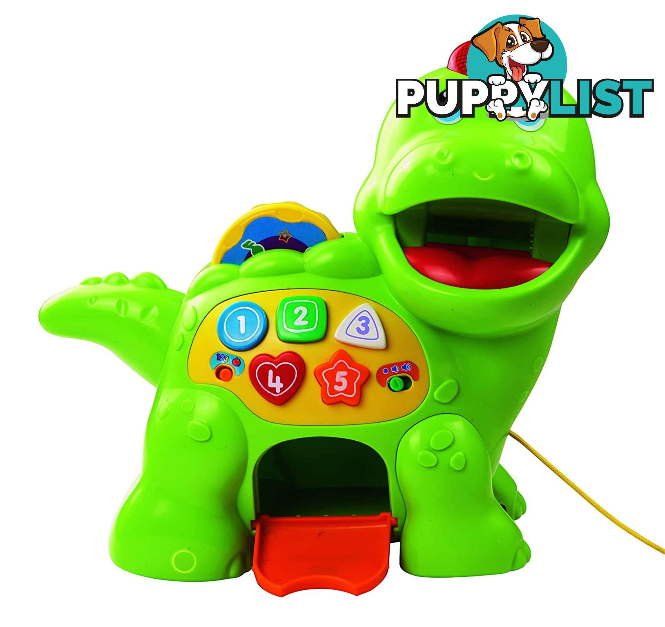 Vtech - Baby Feed Me Dino Musical Toy With Numbers Music Shapes And Interactive Lights Vtec Tn80157703004 - 3417761577035