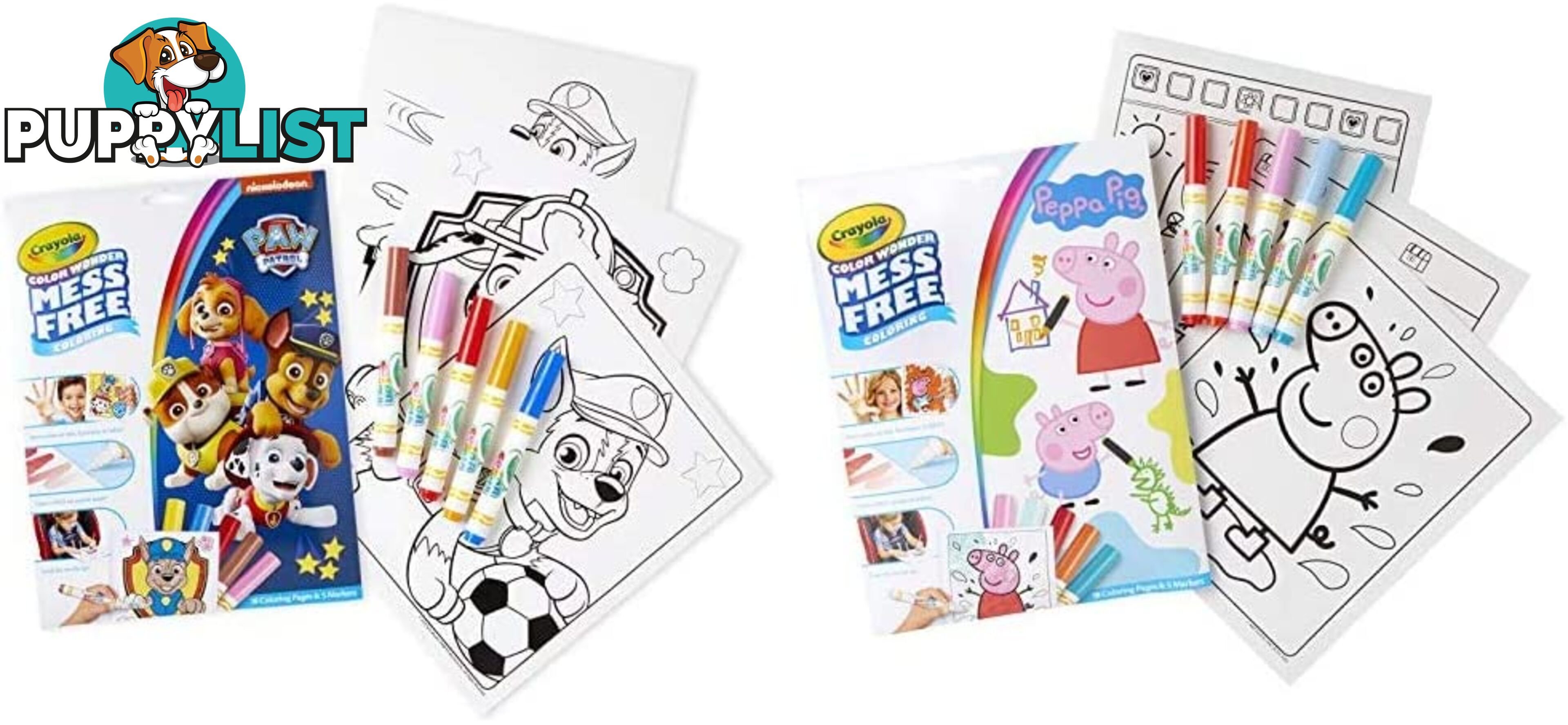 Crayola Paw Patrol Colour Wonder Set - Mess Free Colouring Pages & Markers Bs757007 - 71662470074