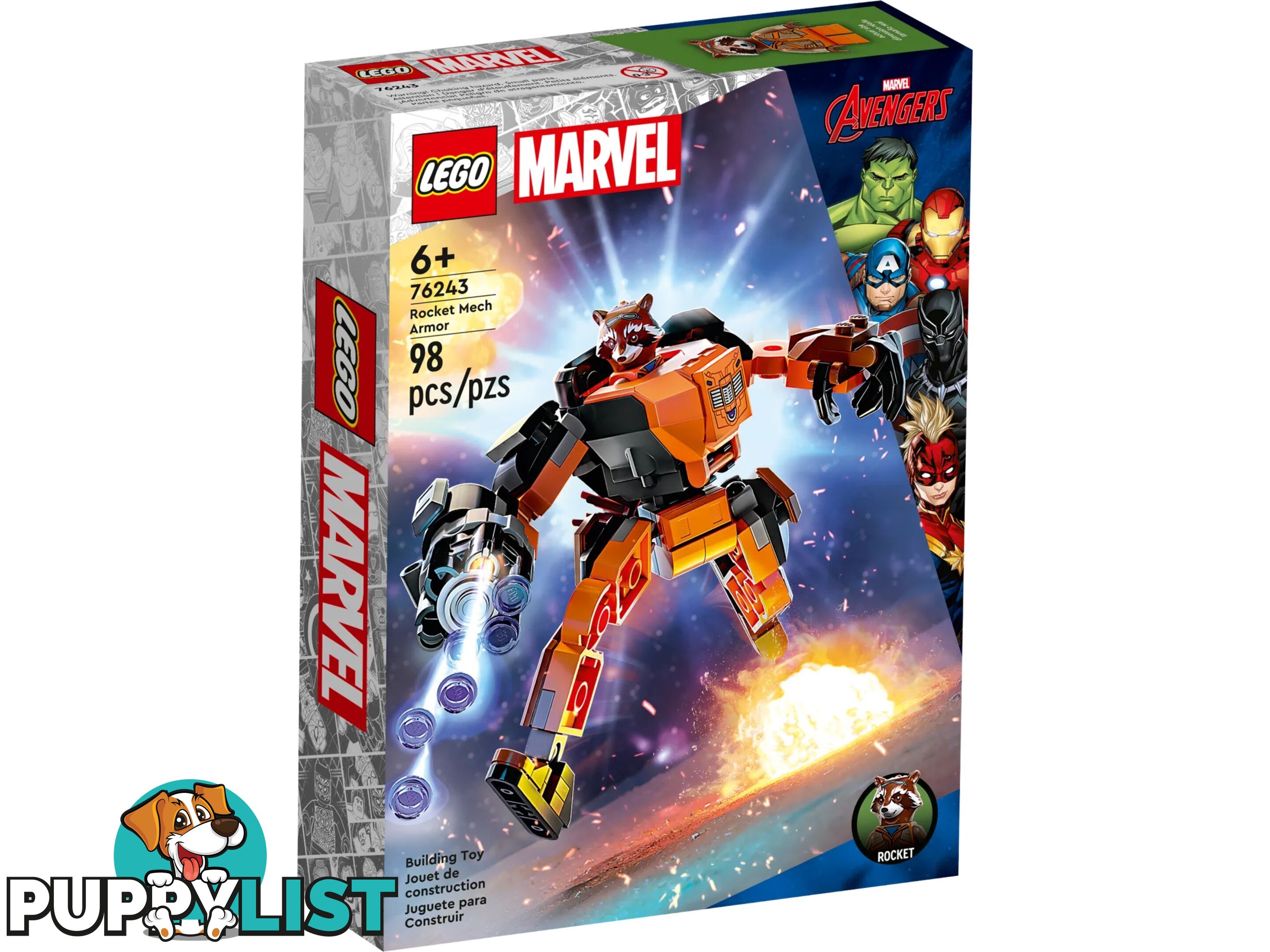 LEGO 76243 Rocket Mech Armor - Marvel Super Heroes - 5702017419633