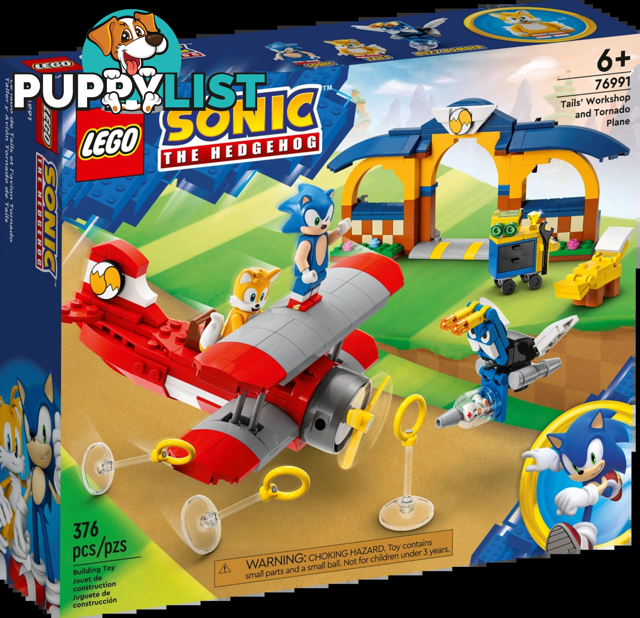 LEGO 76991 Tails' Workshop and Tornado Plane - Sonic the Hedgehog - 5702017419497